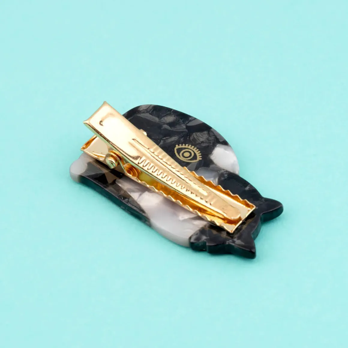 Black and White Cat Hair Clip by Coucou Suzette