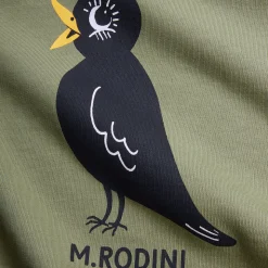 Blackbird Sweatshirt in Green by Mini Rodini