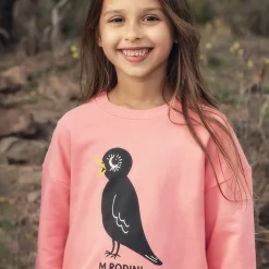 Blackbird Sweatshirt in Pink by Mini Rodini