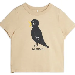 Blackbird Tee in Beige by Mini Rodini