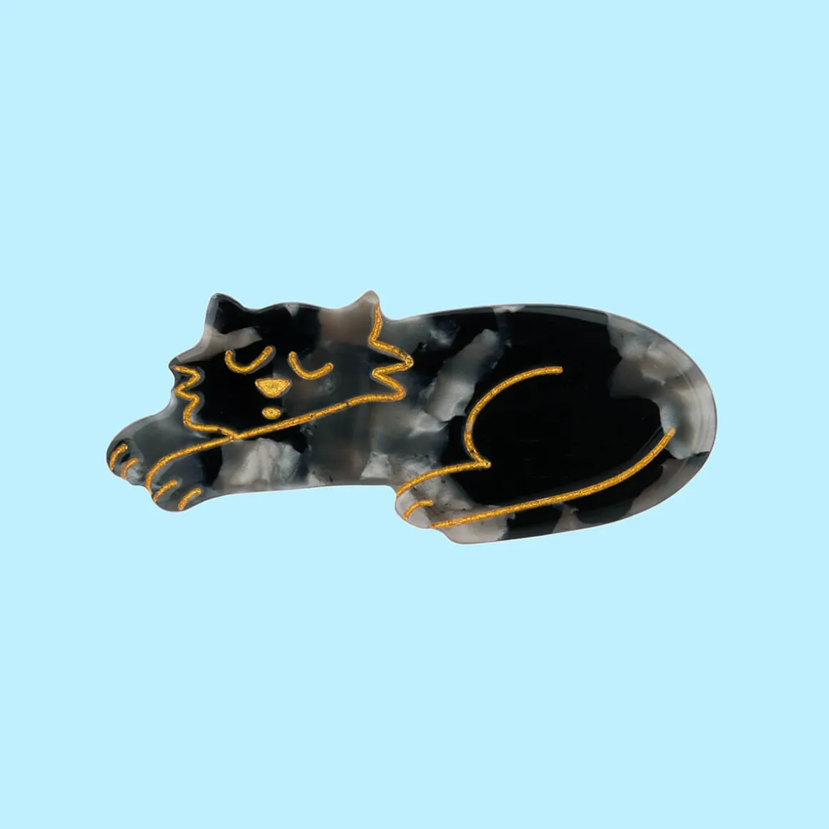 Black Cat Hair Clip by Coucou Suzette