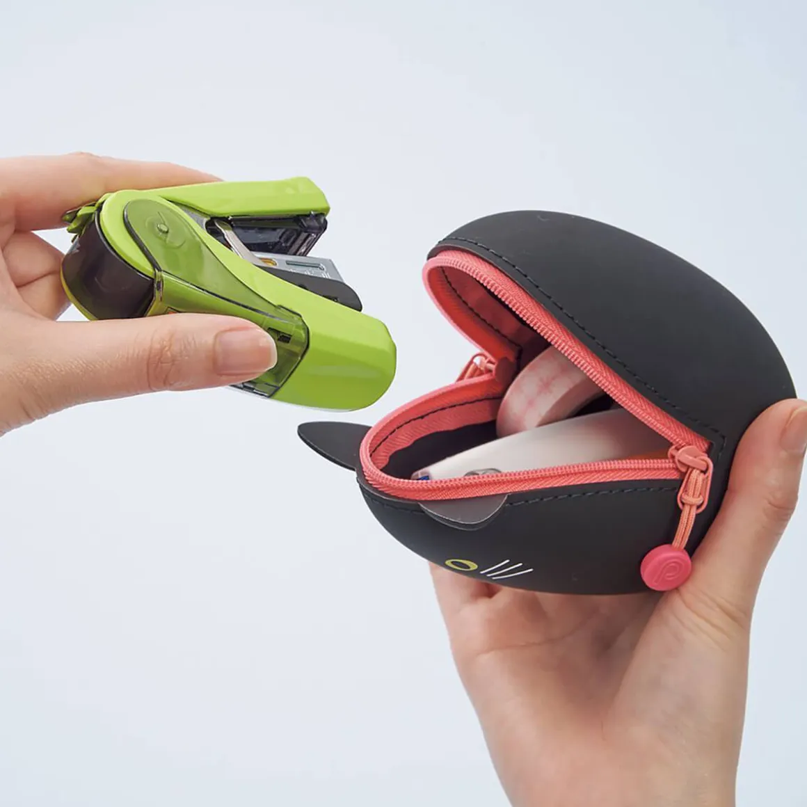 Black Cat PuniLabo Egg Pouch by Lihit Lab