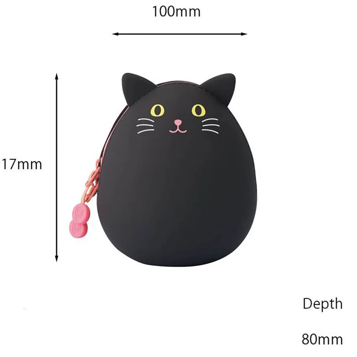 Black Cat PuniLabo Egg Pouch by Lihit Lab