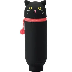 Black Cat PuniLabo Stand Pen Case by Lihit Lab