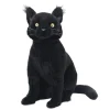 Black Cat Sitting (35cm) by Hansa