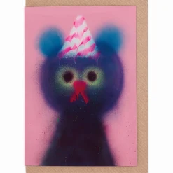 Blackcurrant Cloud Greetings Card by Jon Burgerman for Evermade