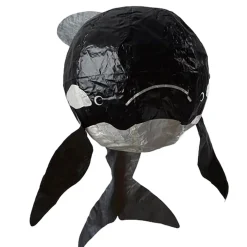 Black Whale Japanese Paper Balloon by Petra Boase
