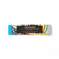Blackwing Vol. 57 Jean-Michel Basquiat Pencil Replacement Erasers (Pack of 10) by Blackwing