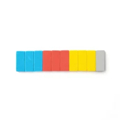 Blackwing Vol. 57 Jean-Michel Basquiat Pencil Replacement Erasers (Pack of 10) by Blackwing