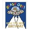 Blast Off Birthday Greetings Card by Alice Bowsher for Wrap