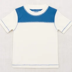 Bleacher Colourblock Tee in Marzipan by Misha & Puff