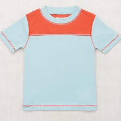 Bleacher Colourblock Tee in Sky by Misha & Puff