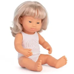 Blonde Girl With Down Syndrome (38cm Caucasian) by Miniland