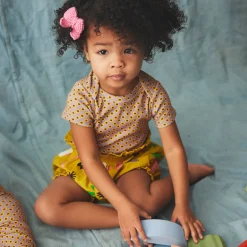 Bloomers in Pistachio Daleyden Fête by Misha & Puff - Last One In Stock - 4 Years
