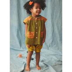 Bloomers in Pistachio Daleyden Fête by Misha & Puff - Last One In Stock - 4 Years