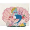 Blue Mermaid Greetings Card by Red Cap Cards