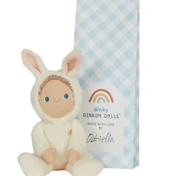 Bobbin Bunny Dinky Dinkum Fluffle Family Doll in Ivory by Olli Ella