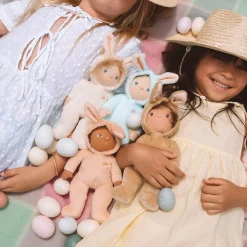 Bobbin Bunny Dinky Dinkum Fluffle Family Doll in Ivory by Olli Ella