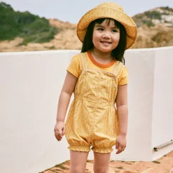 Bobbi Romper in Golden Ochre Radish Root by Misha & Puff