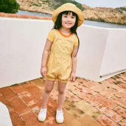 Bobbi Romper in Golden Ochre Radish Root by Misha & Puff