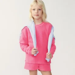 Bobypark Kid's Shorts in Pink Acid Fluo by American Vintage - Last One In Stock - 13 Years