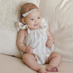 Bonnie Romper in Sky Stripe by Quincy Mae