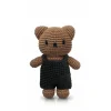 Boris In His Black Overall by Miffy Handmade