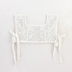 Botanical Crochet Pinny in Ivory by Iver & Isla