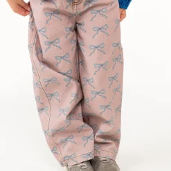 Bows Straight Jeans in Taupe by Tinycottons