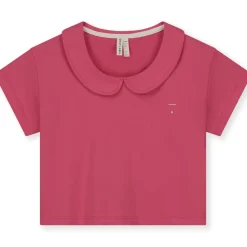 Boxy Collar Top in Cherry by Gray Label