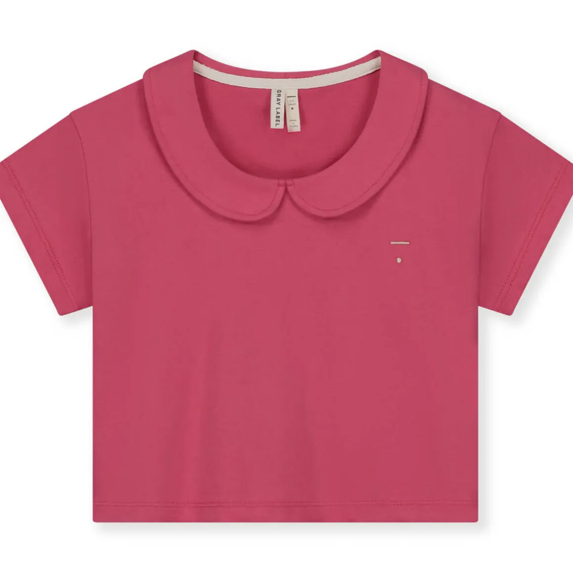 Boxy Collar Top in Cherry by Gray Label
