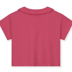Boxy Collar Top in Cherry by Gray Label