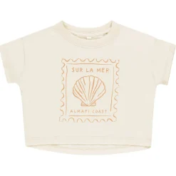 Boxy Tee in Seashell by Rylee & Cru