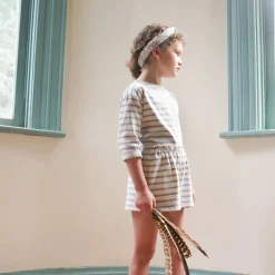 Boxy Tee in Stripe / Sky by Soor Ploom