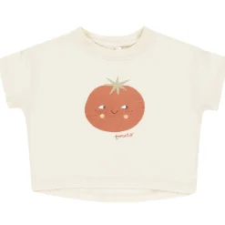 Boxy Tee in Tomato by Rylee & Cru