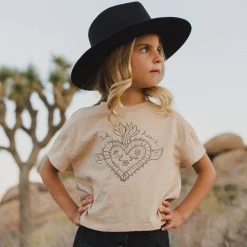 Boxy Tee in Wild Heart by Rylee & Cru