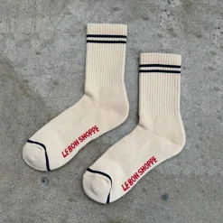 Boyfriend Adult Socks in Cashew by Le Bon Shoppe