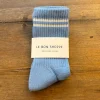 Boyfriend Adult Socks in French Blue by Le Bon Shoppe