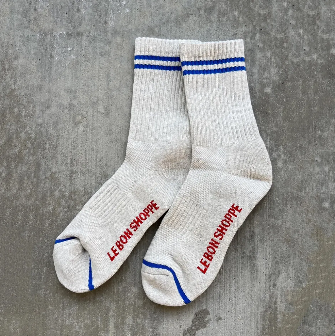 Boyfriend Adult Socks in Ice by Le Bon Shoppe