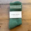 Boyfriend Adult Socks in Moss by Le Bon Shoppe