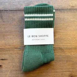 Boyfriend Adult Socks in Moss by Le Bon Shoppe