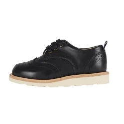 Brando Brogue Shoe in Black Leather by Young Soles - Last Ones In Stock - EUR 26-29
