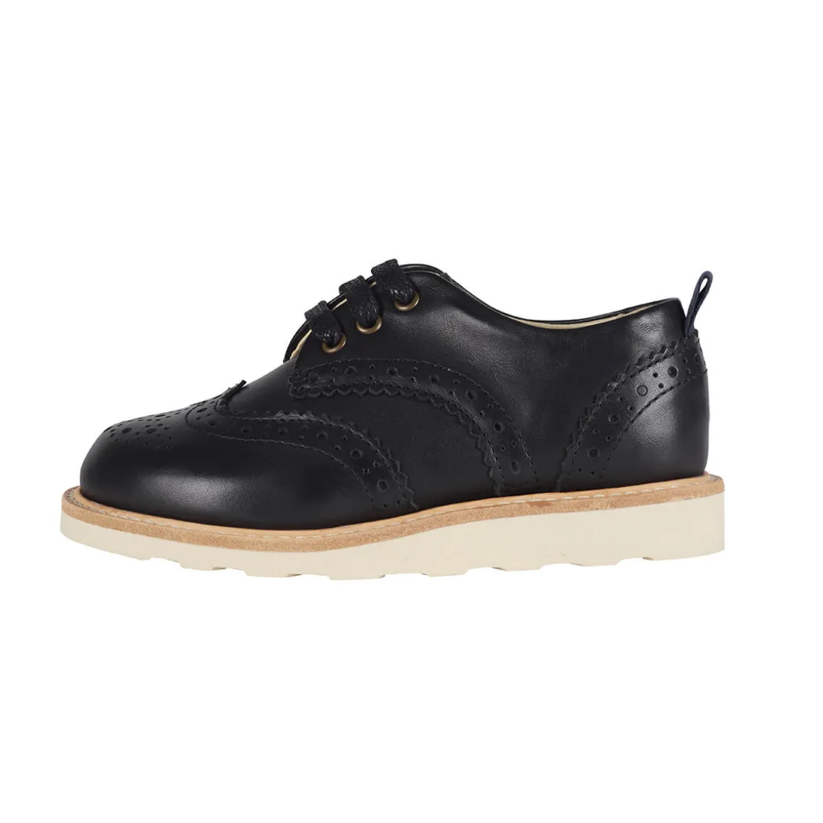 Brando Brogue Shoe in Black Leather by Young Soles - Last Ones In Stock - EUR 26-29