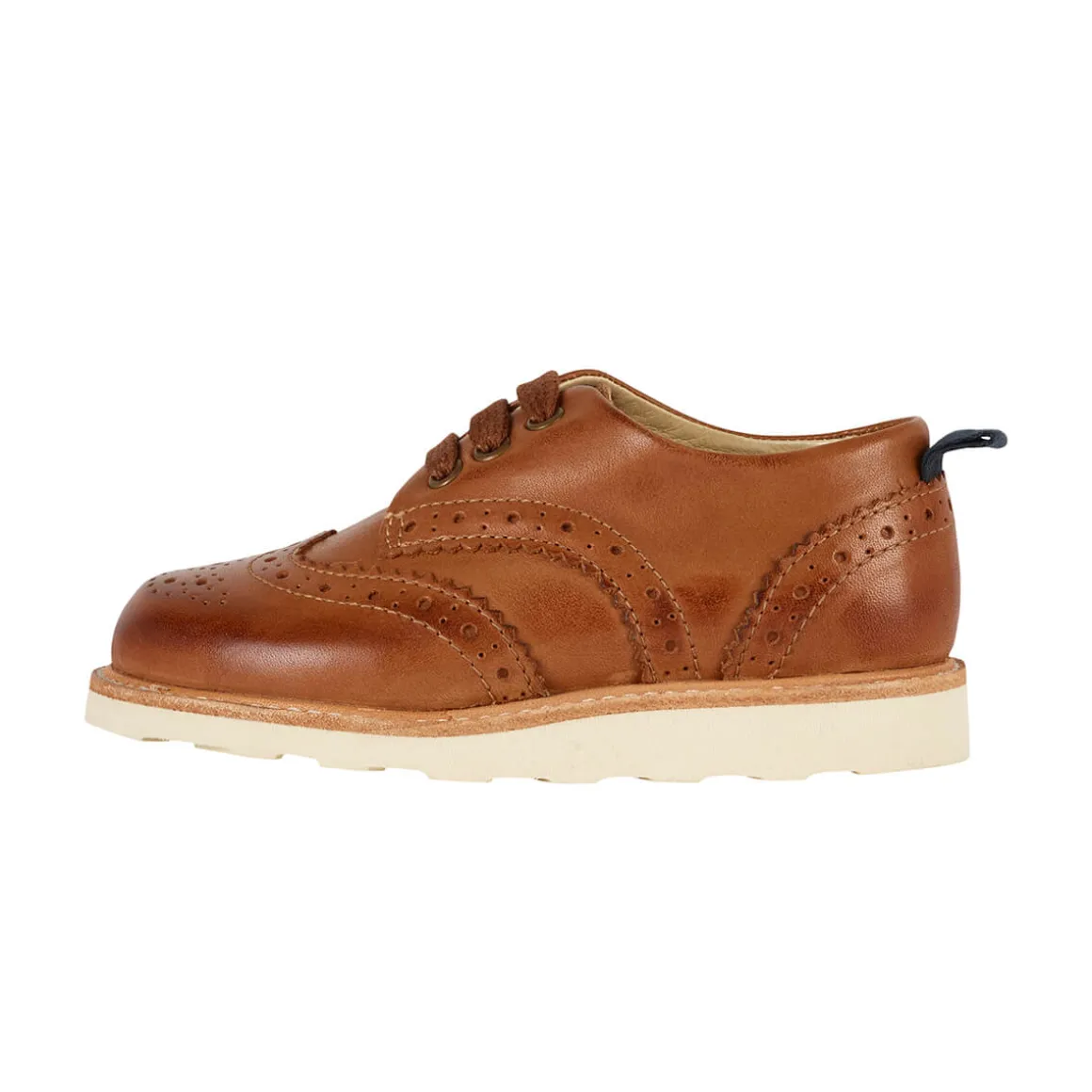 Brando Brogue Shoe in Burnished Tan Leather by Young Soles - Last Ones In Stock - EUR 31-34