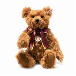 British Collector's Teddy Bear (35cm) in Reddish Brown by Steiff