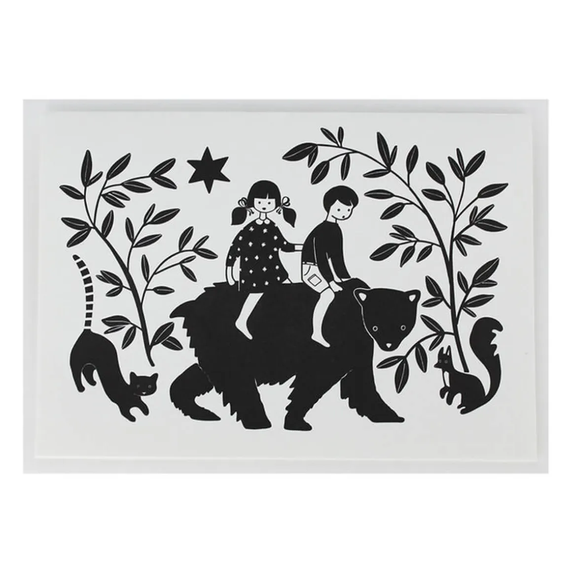Brother and Sister Greetings Card by Artcadia