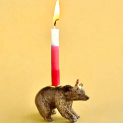 Brown Bear Ceramic Cake Topper by Camp Hollow