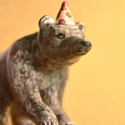 Brown Bear Ceramic Cake Topper by Camp Hollow