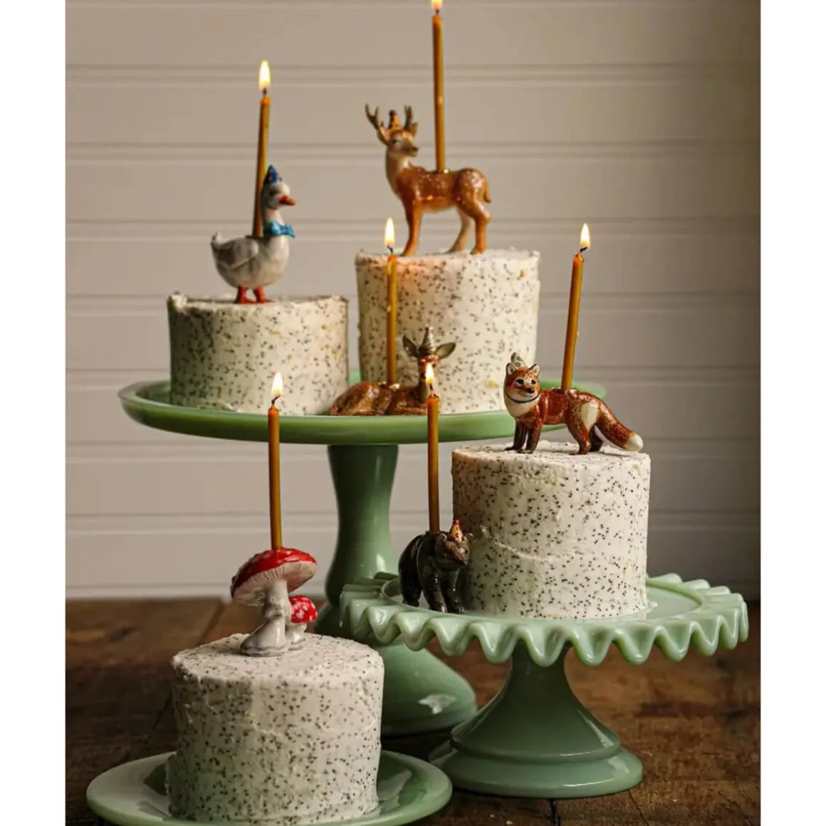 Brown Bear Ceramic Cake Topper by Camp Hollow