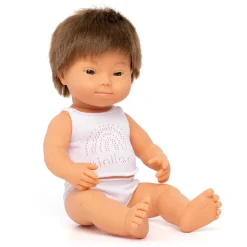 Brown Haired Boy With Down Syndrome (38cm Caucasian) by Miniland
